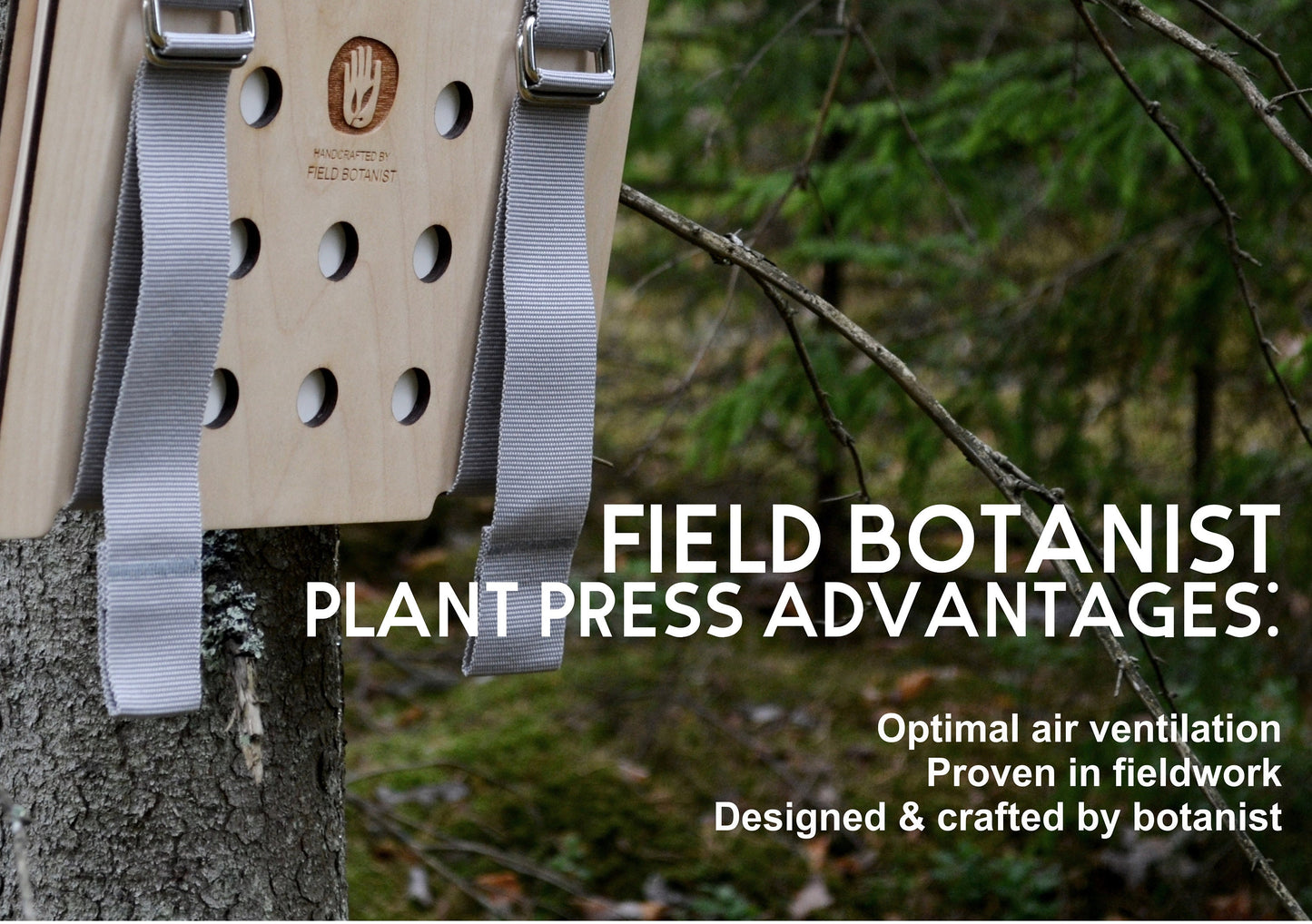Portable Flower Press Kit: Birch Wood Plant & Leaf Press (10x11.8")